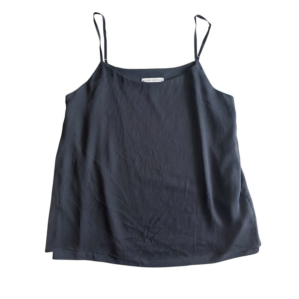 ALICE & OLIVIA BLACK TANK TOP SIZE LARGE